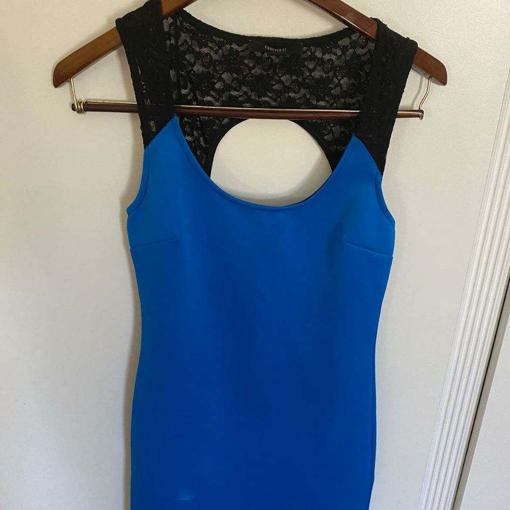 Blue short dress